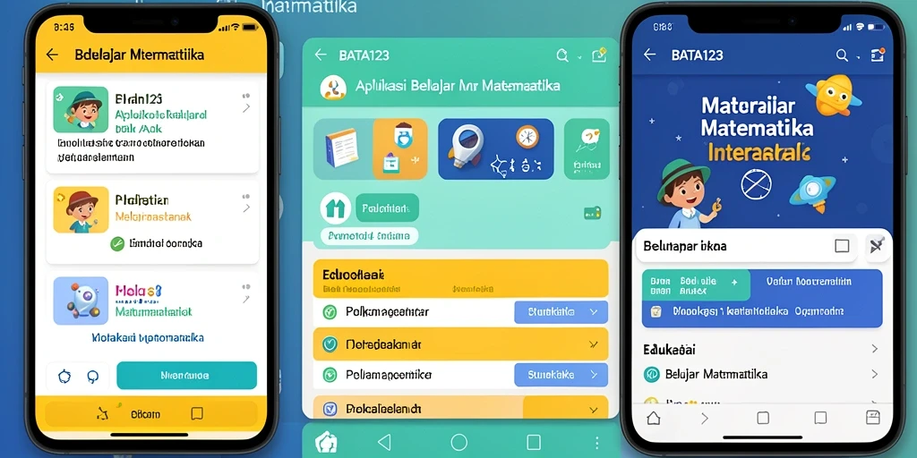 Antarmuka BATA123 yang interaktif dan ramah anak.