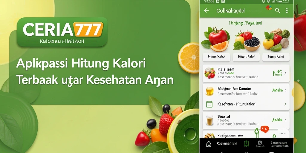 Antarmuka CERIA777 yang memudahkan pengguna menghitung kalori.
