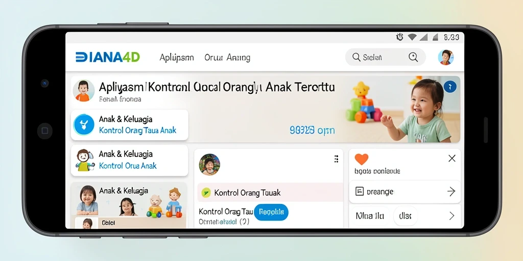Tampilan utama DIANA4D yang intuitif dan ramah anak.