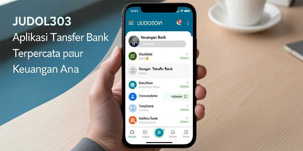 Antarmuka pengguna JUDOL303 yang sederhana dan fungsional untuk Transfer Bank.